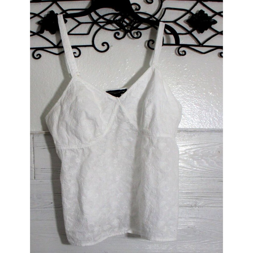 Venezia Women's Top Size 18 White V Neck Sleeveless